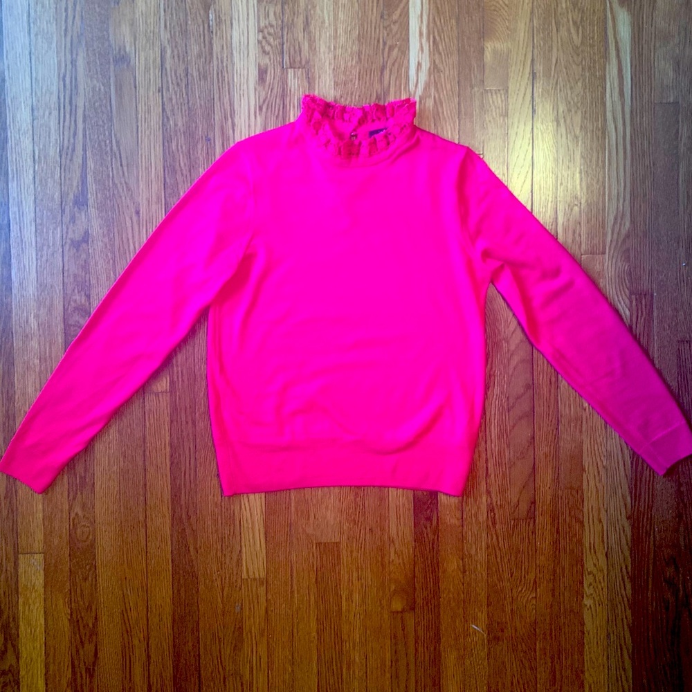 J.Crew Tippi sweater with lace collar